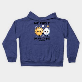 My First Solar Eclipse April 8 2024 Gift For Boys Girls Kids Kids Hoodie